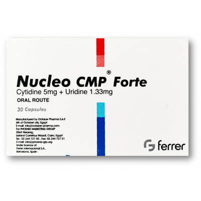 NUCLEO CMP FORTE ( CYTIDINE 5MG + URIDINE 1.33 MG ) 30 CAPSULES